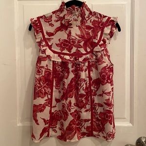 ASOS Ruffle Print Tank